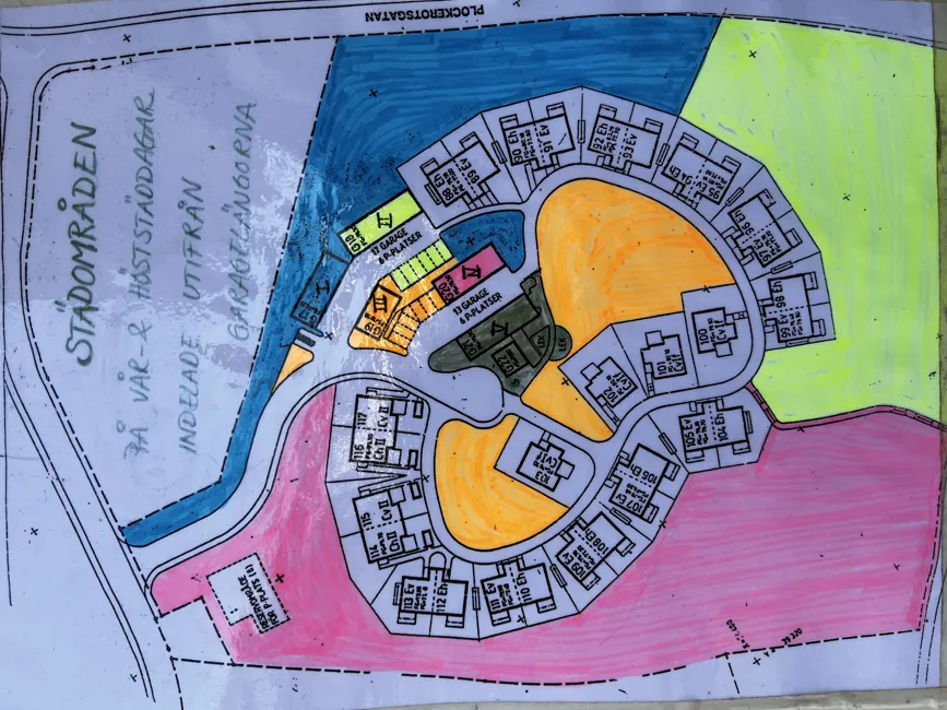 Områdesindelning städdagar