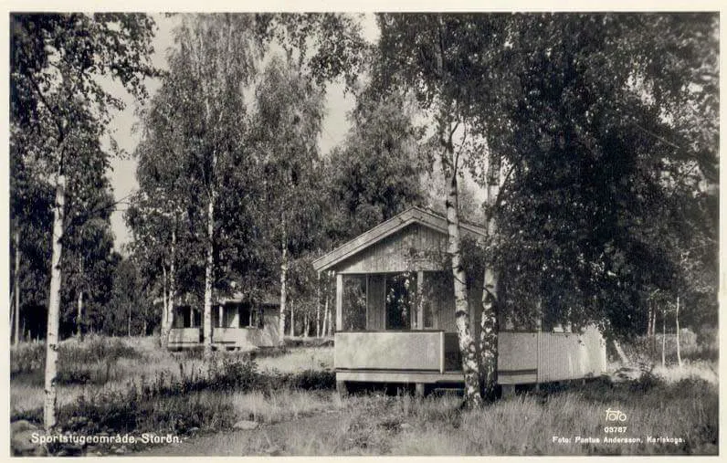 Sportstugeområde Storön (Bofors bildarkiv)