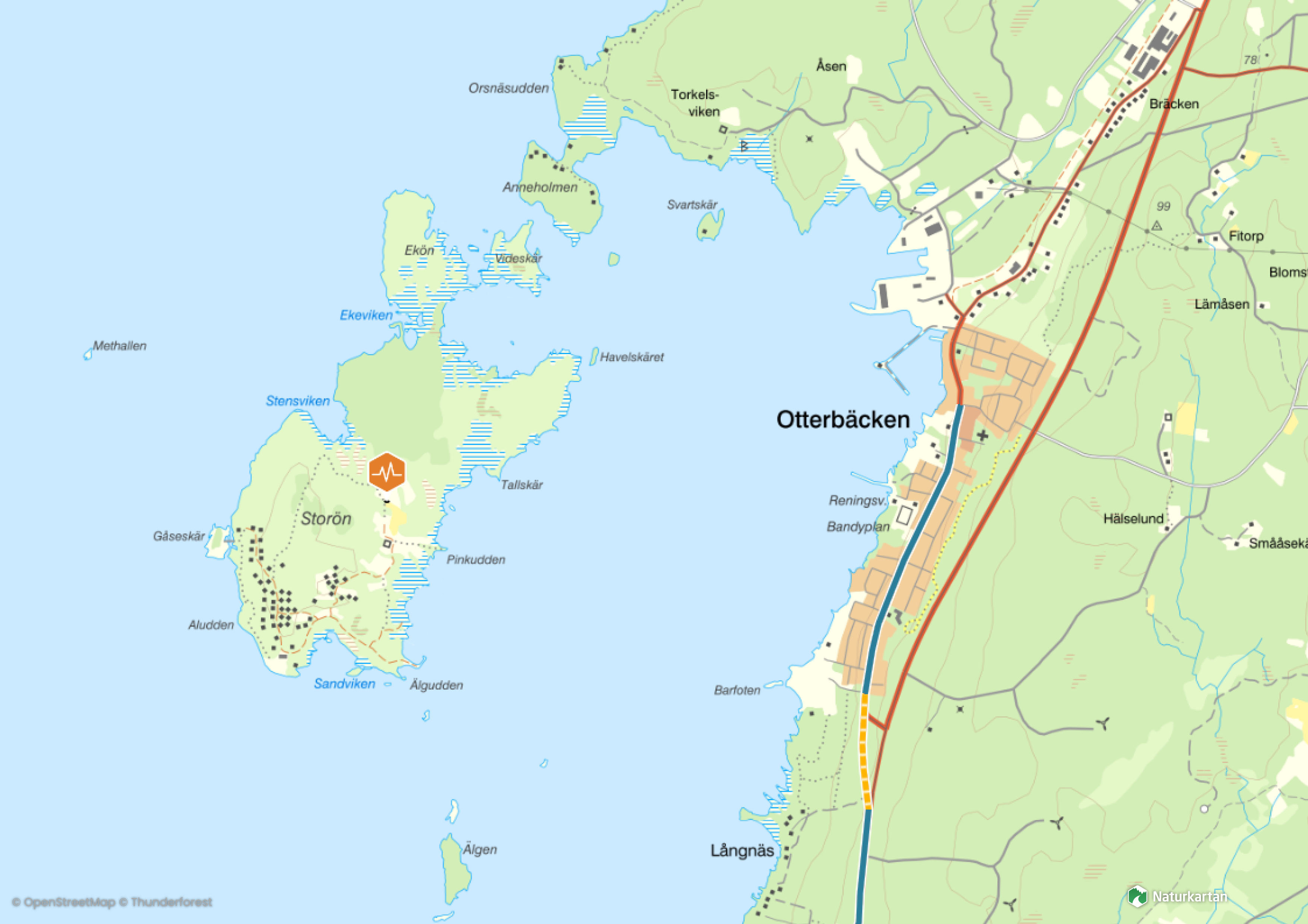 Karta &ouml;ver Stor&ouml;n