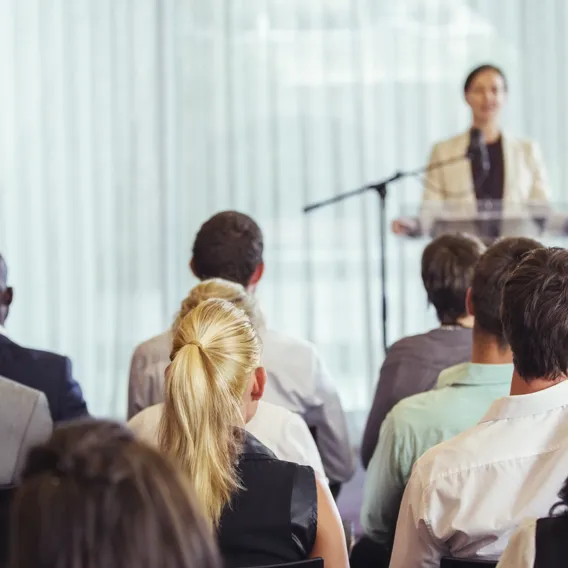 Människor på föreläsning
